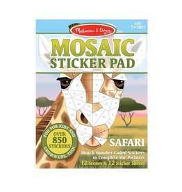 Melissa & Doug Art Supplies Mosaic Sticker Pad - Safari