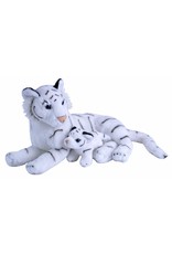 Wild Republic Plush Mom and Baby White Tiger (12-14")