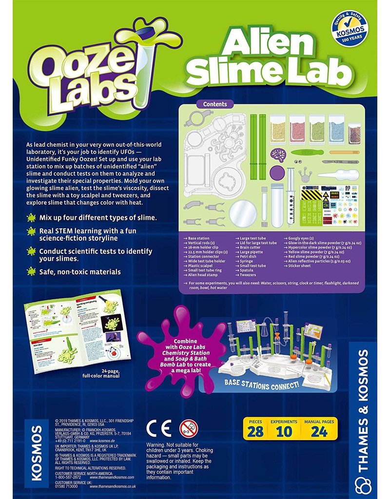 Thames & Kosmos Science Kit Ooze Labs: U.F.O. Alien Slime Lab