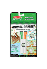 Melissa & Doug Art Supplies On-the-Go Animal Games! Wipe-Off Activity Pad