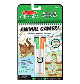 Melissa & Doug Art Supplies On-the-Go Animal Games! Wipe-Off Activity Pad