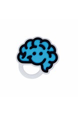 Fat Brain Toys Baby Brain Teether Blue