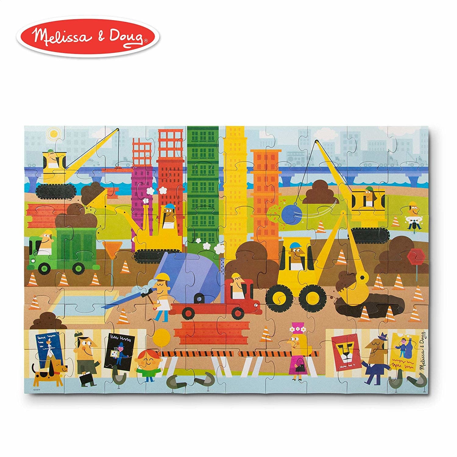 Melissa Doug Giant Floor Puzzle Big Builder Pow Science Llc