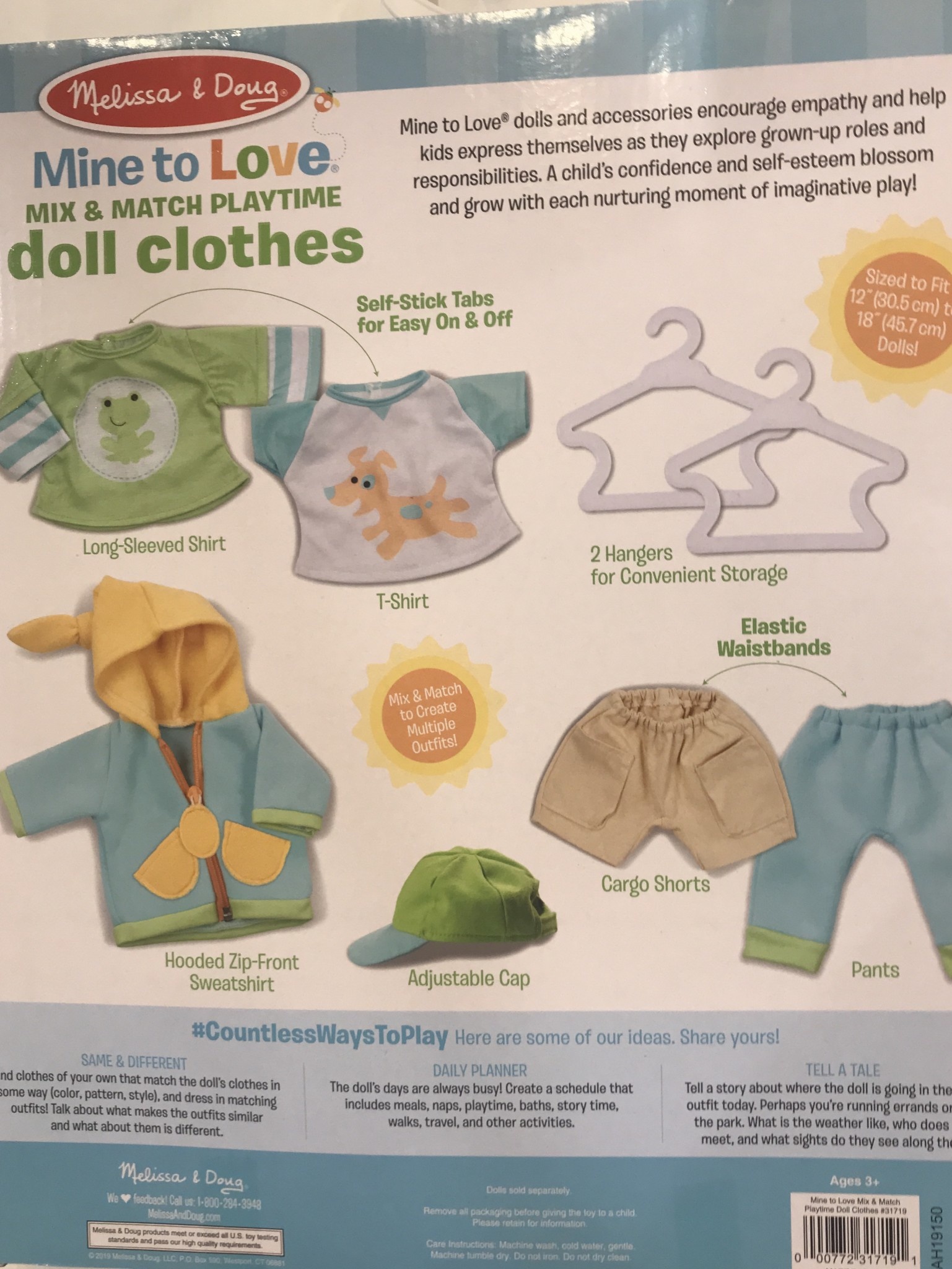 melissa and doug doll clothes