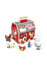 Melissa & Doug Wooden Take-Along Sorting Barn