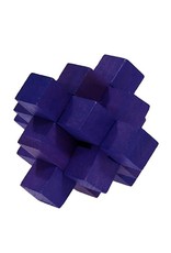 Fridolin Brainteaser IQ Test Bamboo Puzzle - Purple Bloc