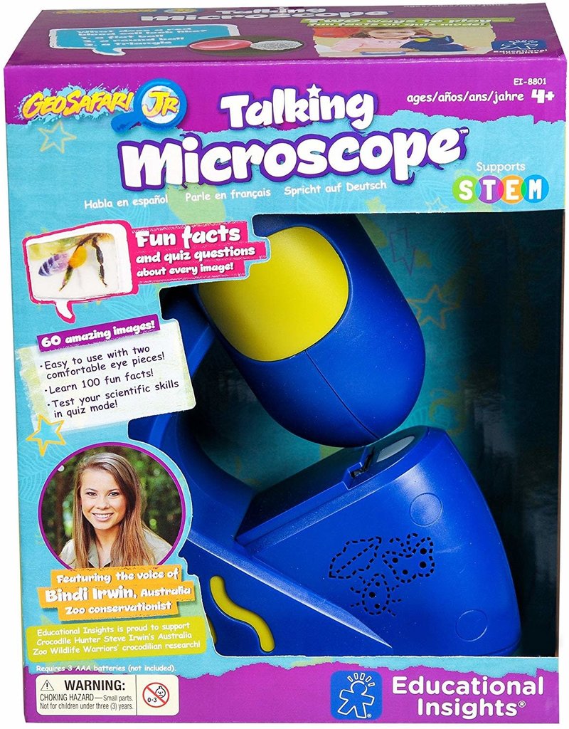 Educational Insights Science Kit GeoSafari Jr. Talking Microscope