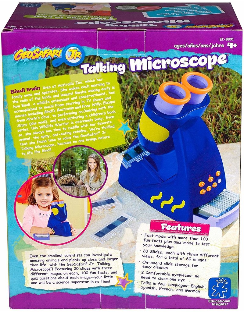 Educational Insights Science Kit GeoSafari Jr. Talking Microscope