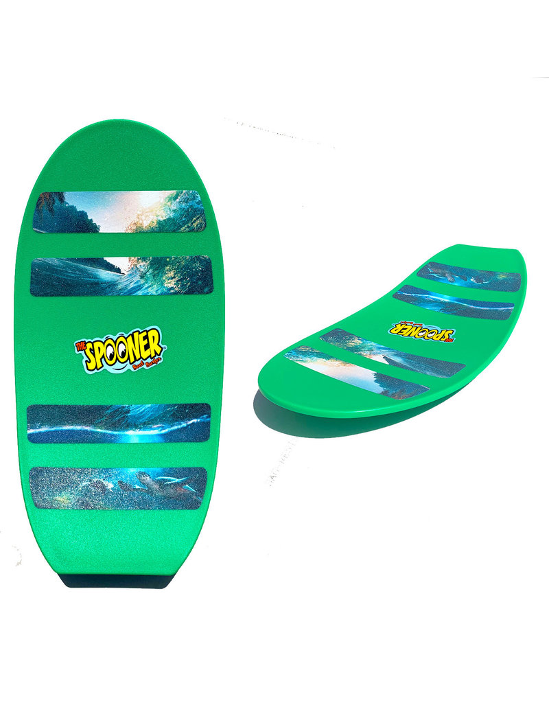 Spooner Boards Spooner - Freestyle Board - Green  (For Riders Up to 4' Tall)