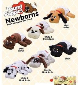 Schylling Toys Plush Pound Puppies - Newborns - Light Brown