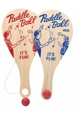 Schylling Toys Game Classic Wooden Paddle Ball (Colors Vary; Sold Individually)