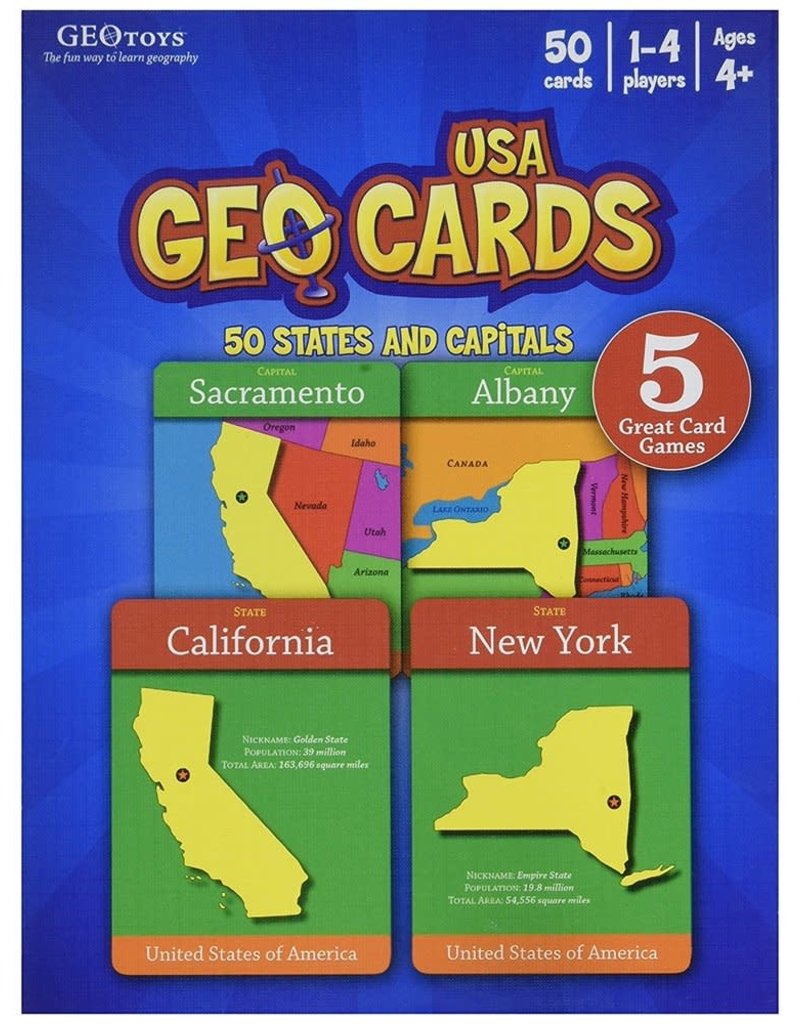 Geo Toys Card Game GeoCards USA