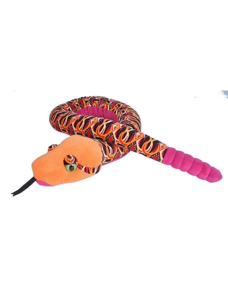 Wild Republic Plush Snake Tribal Orange (54")