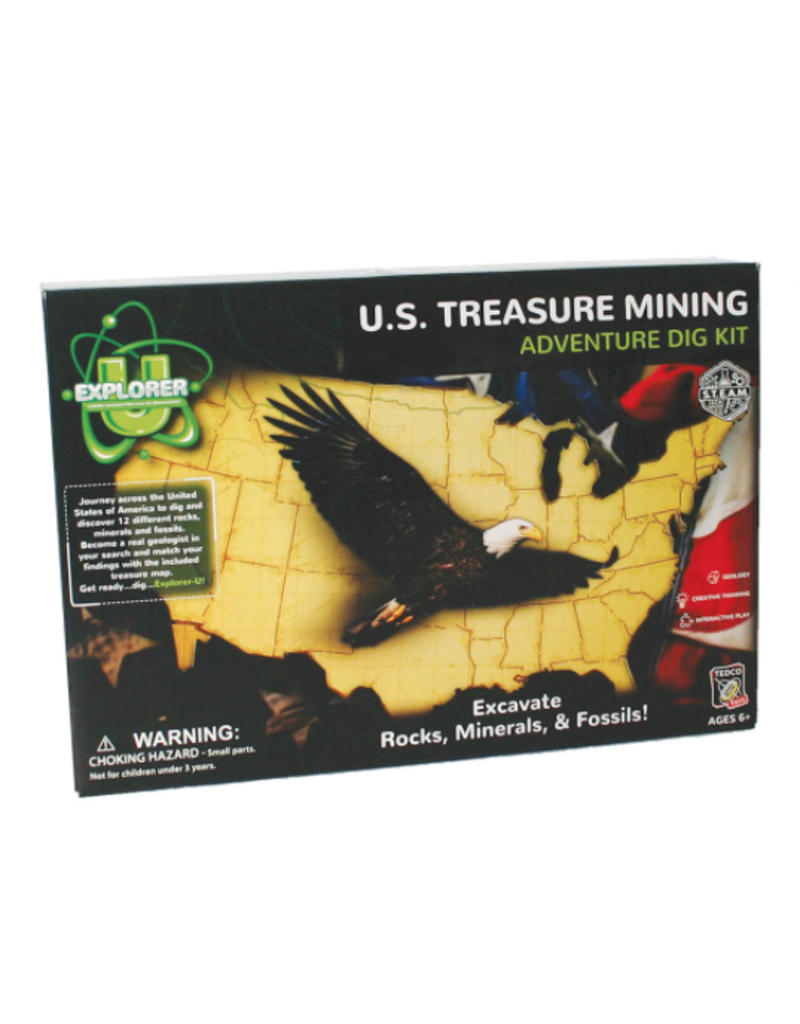 Tedco Toys Dig Kit U.S. Treasure Mining Adventure