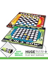 Franklin Sports Outdoor Franklin Sports 2-in-1 Checkers and Four In A Row Play Mat