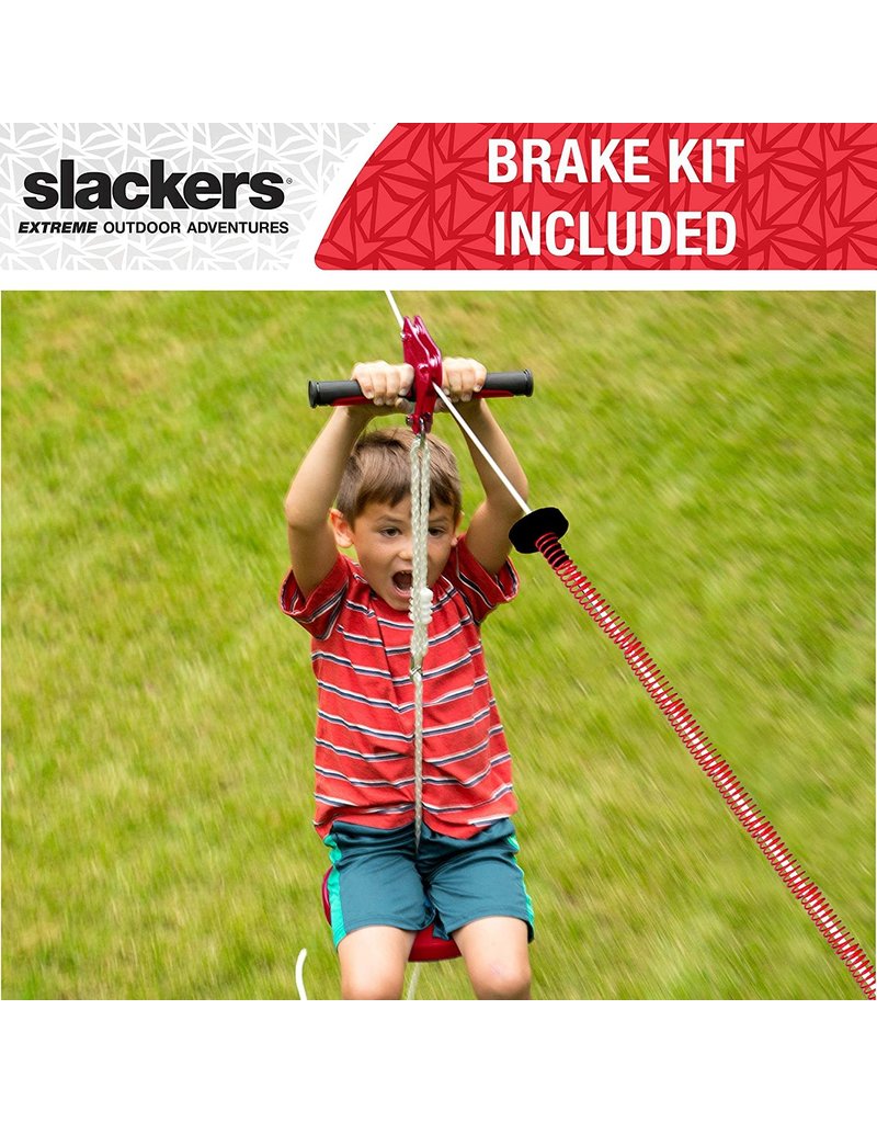 Slackers Outdoor Slackers 90' Zipline Eagle Series with Spring Brake Kit