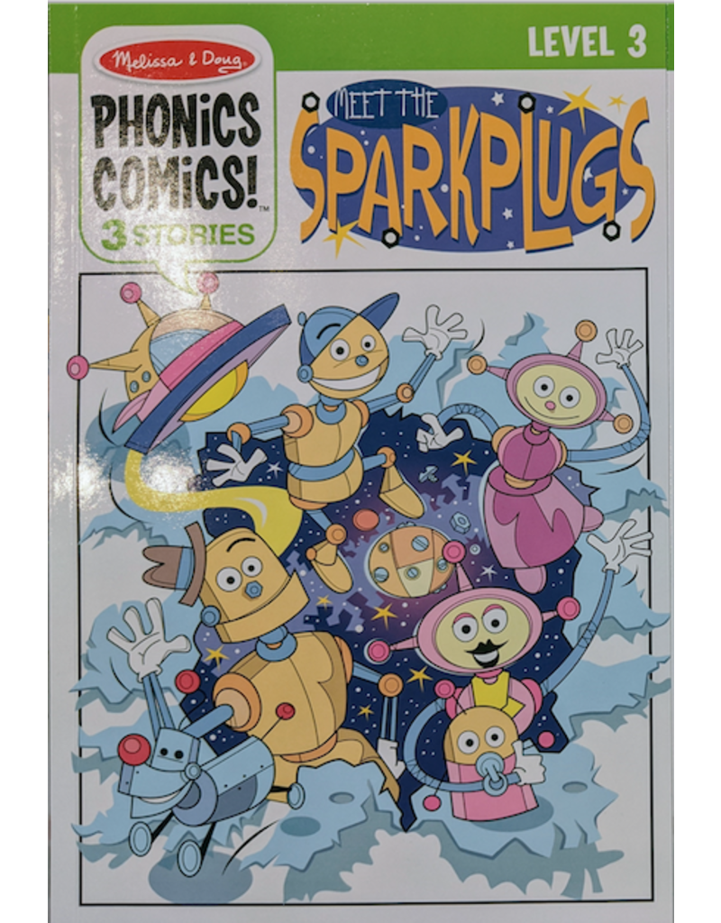 Melissa & Doug Educational Phonics Comics Sparkplugs Level 3