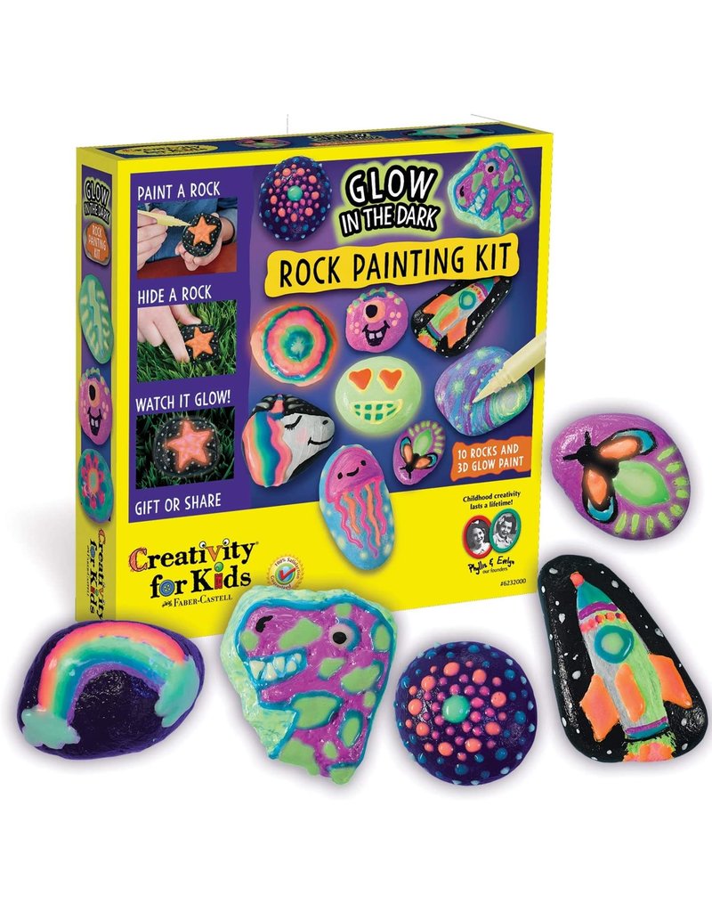 Creativity for Kids Craft Kit Glow in the Dark Rock Painting Kit