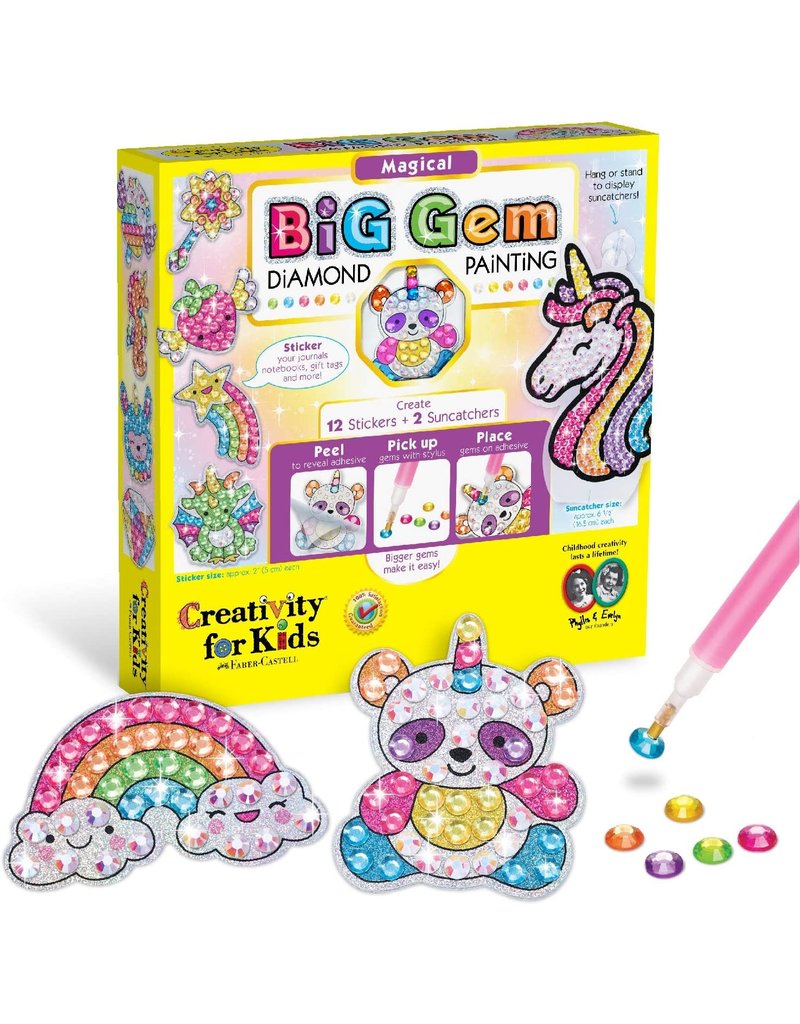 Creativity for Kids Craft Kit Big Gem Diamond Painting Magical