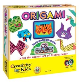 Creativity for Kids Craft Kit Origami Bright Neon Shapes