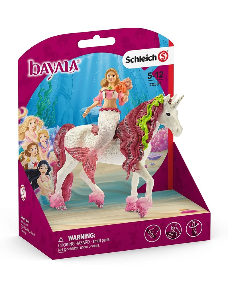 Schleich Mermaid Feya on  Underwater Unicorn