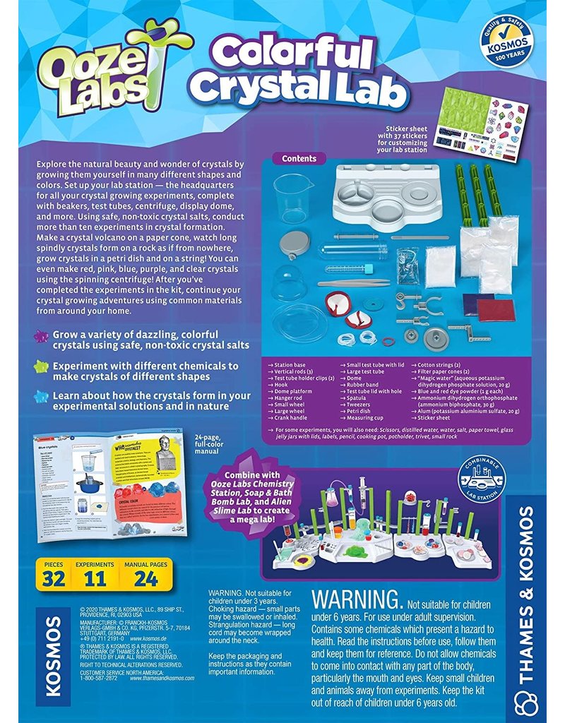 Thames & Kosmos Science Kit Ooze Labs Colorful Crystal Lab