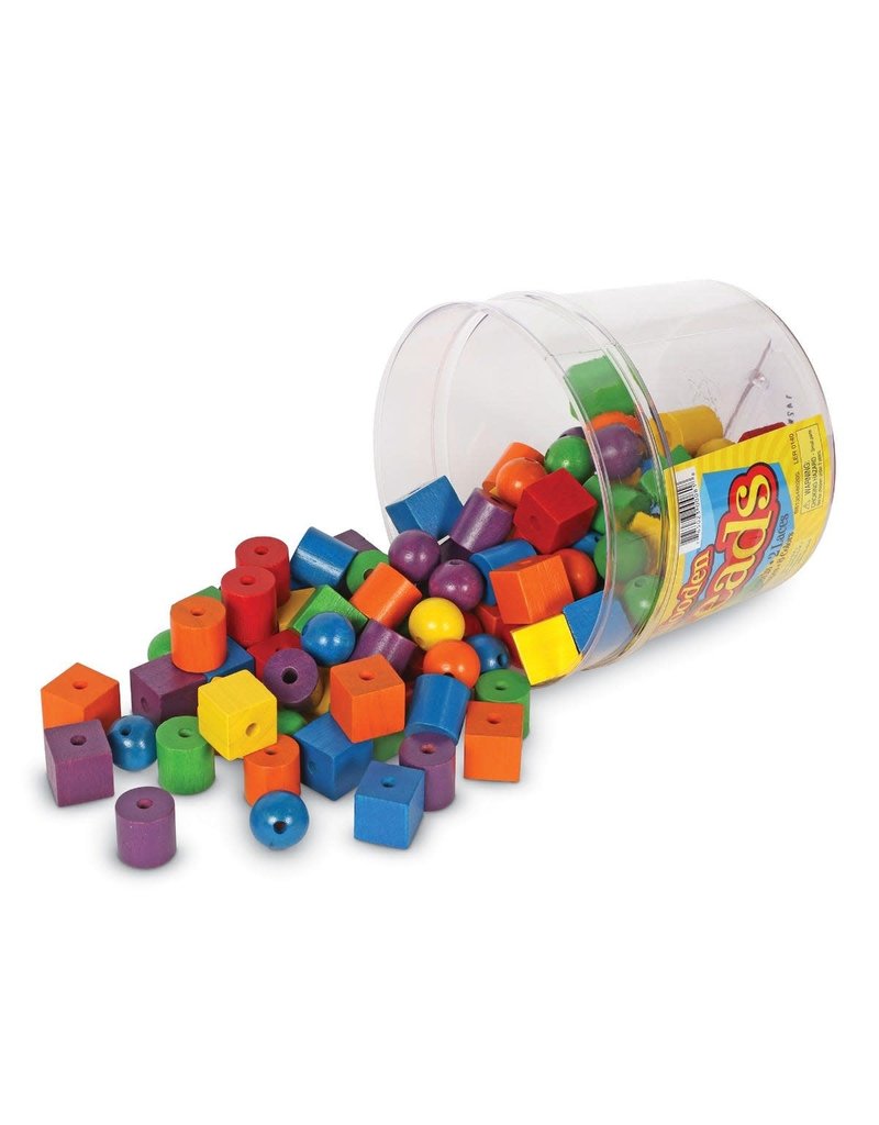 Learning Resources Educational Wooden Beads in a Bucket