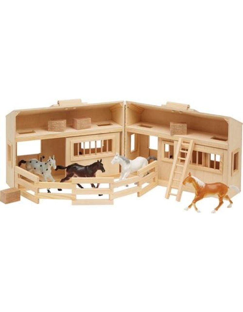 Melissa & Doug Wooden Fold and Go Stable