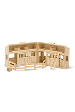 Melissa & Doug Wooden Fold and Go Stable