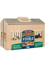Melissa & Doug Wooden Fold and Go Stable