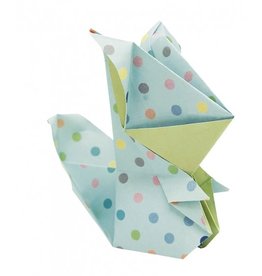 Fridolin Art Supplies Funny Origami Squirrel (20 Sheets Per Pack; 15 cm x 15 cm)
