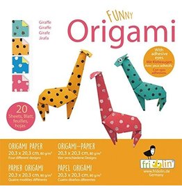 Fridolin Art Supplies Funny Origami Giraffe (20 Sheets; 20 cm x 20 cm)