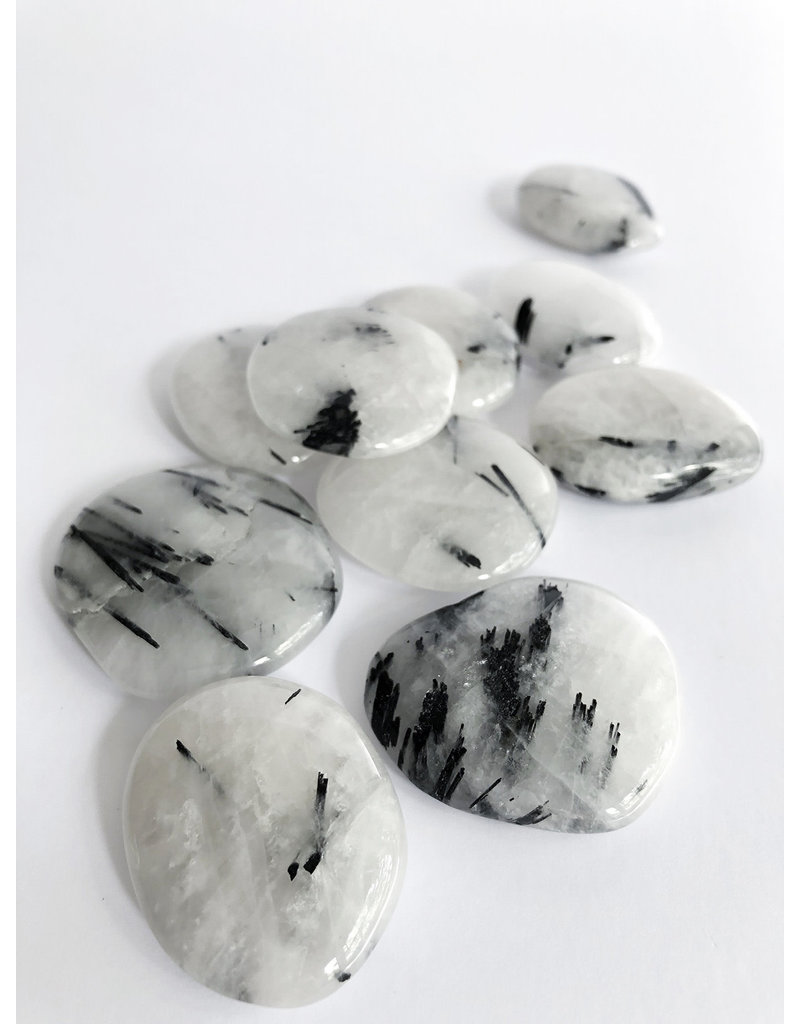 Squire Boone Village Rock/Mineral Tourmalinated Quartz (Sizes and Colors Vary; Sold Individually)