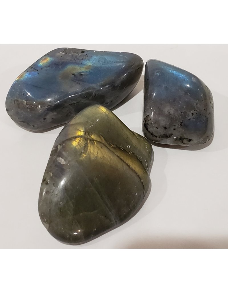 Squire Boone Village Rock/Mineral Tumbled - Freedorm Labradorite (Colors Vary; Sold Individually)
