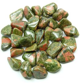 Squire Boone Village Rock/Mineral Tumbled Unakite(Sizes and Colors Vary; Sold Individually)