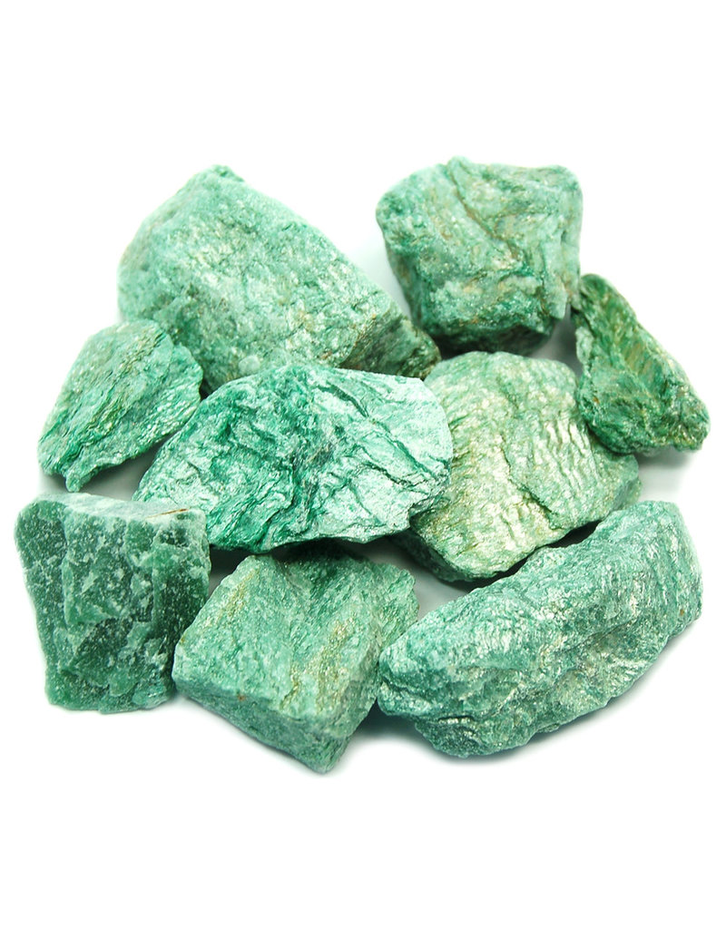 Squire Boone Village Rock/Mineral Fuchsite (1.25" - 2"; Sizes Vary; Sold Individually)