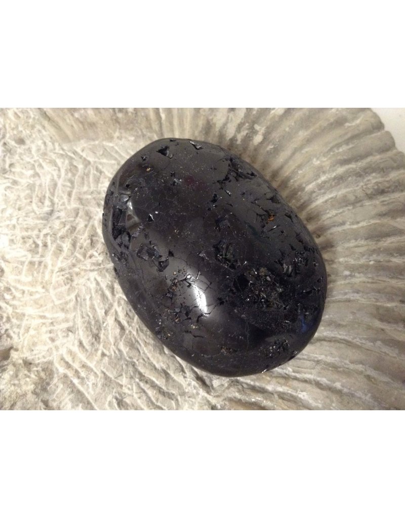 Squire Boone Village Rock/Mineral - Tourmaline Black (Sizes and Colors Vary; Sold Individually)