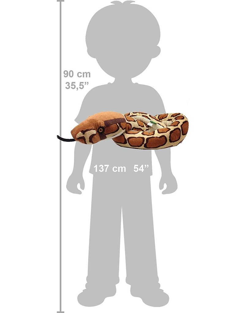 Wild Republic Plush Snake Burmese Python (54")