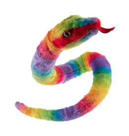 Wild Republic Plush Snake Rainbow Rainboa (54")