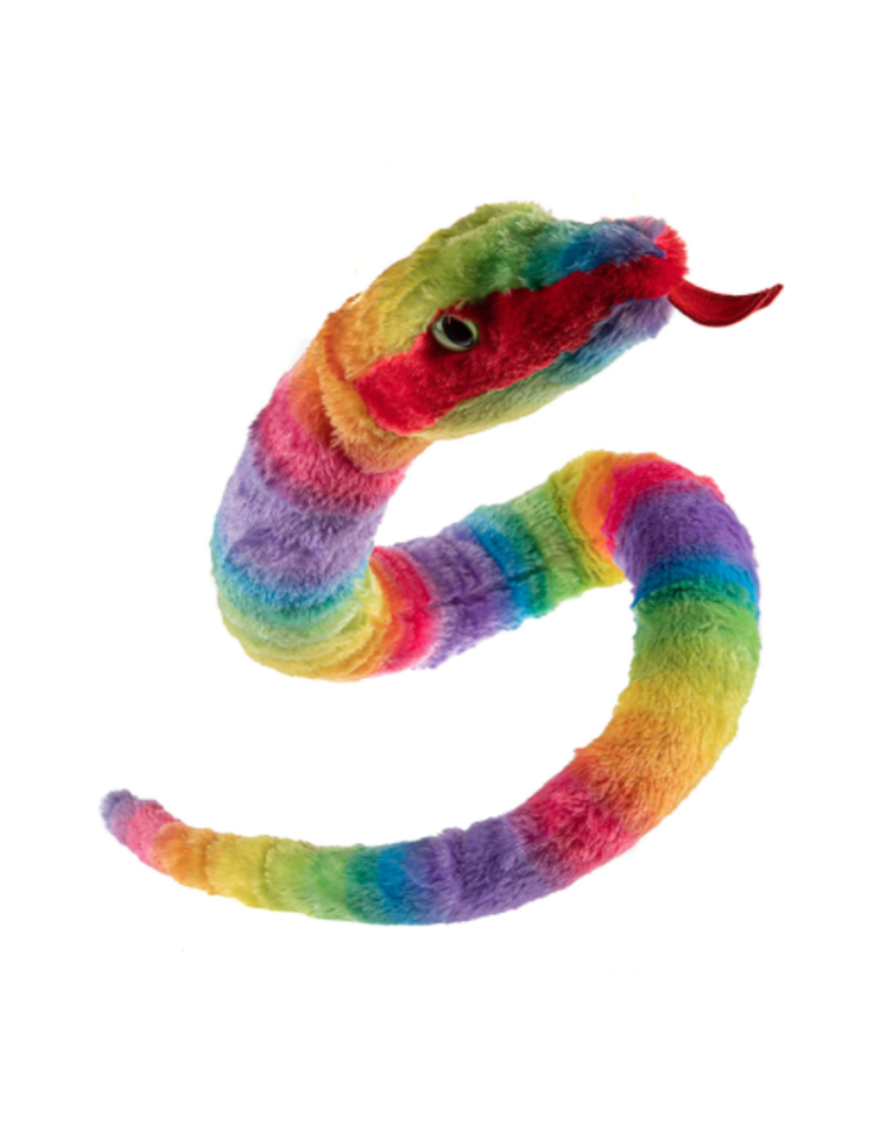 Wild Republic Plush Snake Rainbow Rainboa (54")