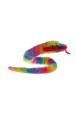 Wild Republic Plush Snake Rainbow Rainboa (54")