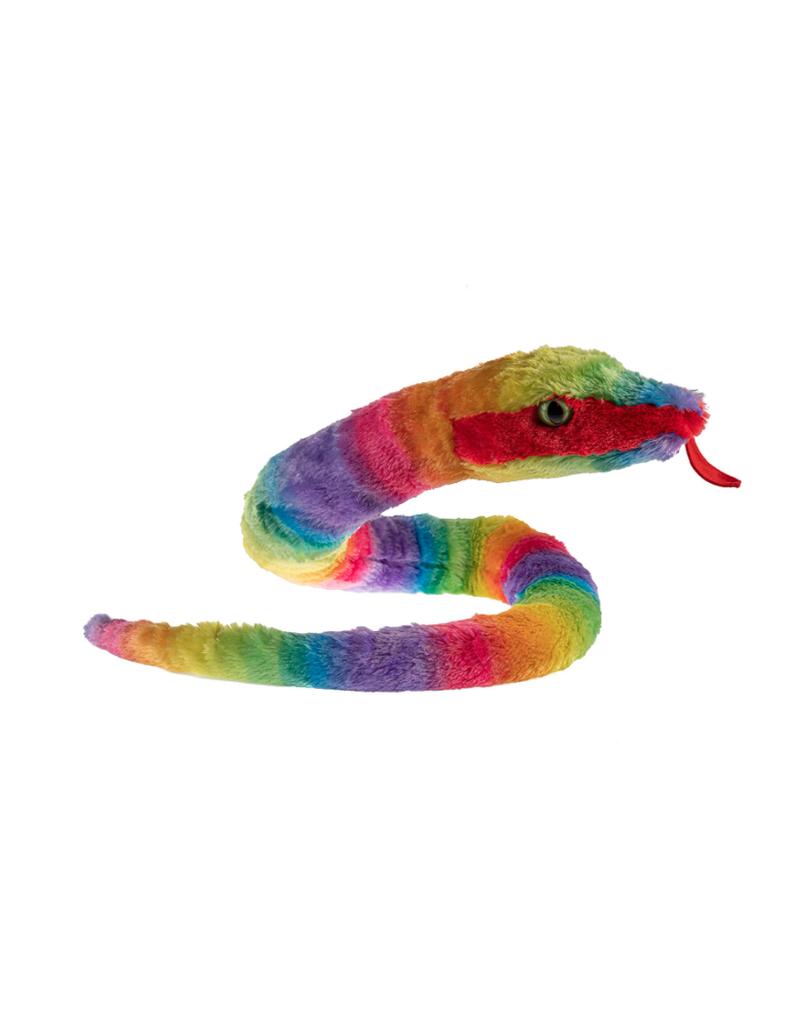 Wild Republic Plush Snake Rainbow Rainboa (54")