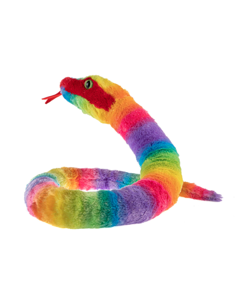 Wild Republic Plush Snake Rainbow Rainboa (54")