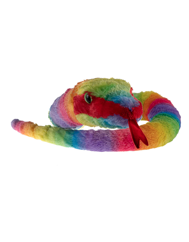 Wild Republic Plush Snake Rainbow Rainboa (54")