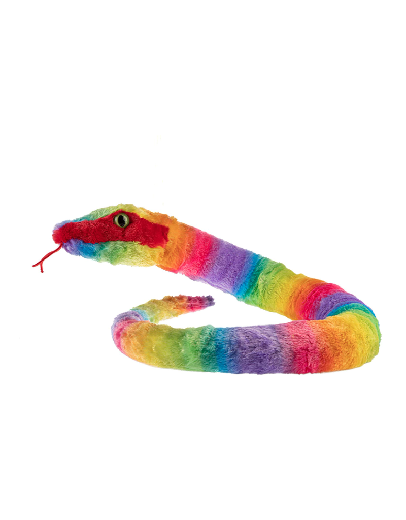 Wild Republic Plush Snake Rainbow Rainboa (54")