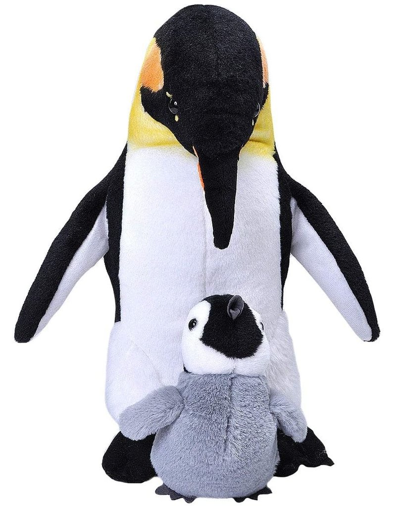 Wild Republic Plush Mom and Baby Emperor Penguin (12-14")