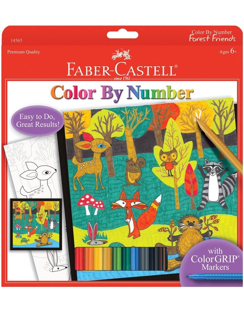 Faber-Castell Craft Kit Color By Number Forest Friends