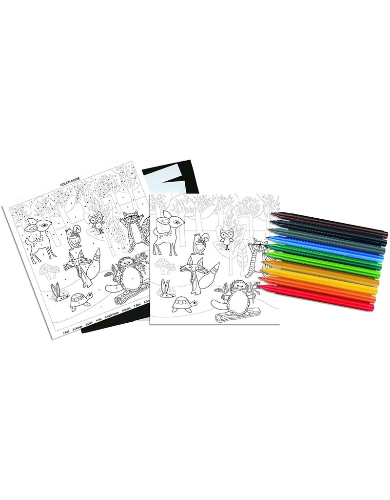 Faber-Castell Craft Kit Color By Number Forest Friends