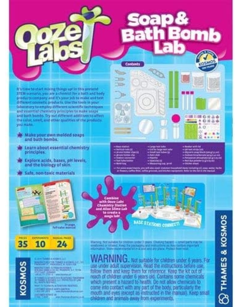 Thames & Kosmos Science Kit Ooze Labs: Soap & Bath Bomb Lab