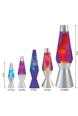 Schylling Toys Lava Lamp Grande - Orange Lava/Purple Liquid/Silver Base - 27"